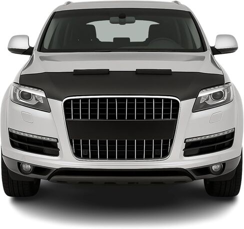 OMAC Car Bonnet Mask Hood Bra for Audi Q7 2007-2015 Black 1 Pc in Kuwait
