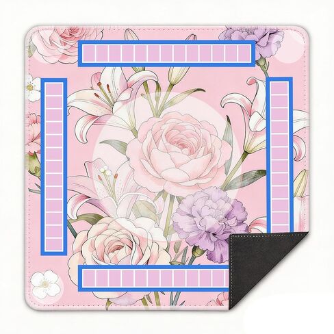 Mahjong Mat - Non-Slip Noise Reduction Gaming Mat 33 * 33 Inch for Mahjong/Poker/Board Games/Dominoes/Card Games(Pink) in Saudi Arabia