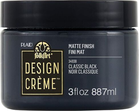 FolkArt 34938 Design Crème Paint, Classic Black, 3 oz in Kuwait