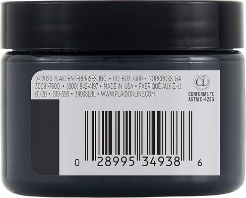 FolkArt 34938 Design Crème Paint, Classic Black, 3 oz in Kuwait