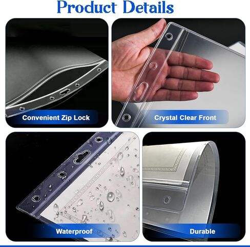 12Pc Clear Sheet Page Protectors, 8.5" X 11" Plastic Paper Sheet Protectors Heavy Duty, Plastic Covers for Documents, Photos, and Wall Sign in Kuwait