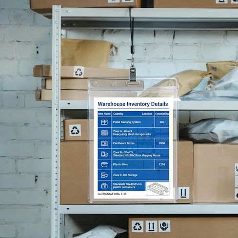 12Pc Clear Sheet Page Protectors, 8.5" X 11" Plastic Paper Sheet Protectors Heavy Duty, Plastic Covers for Documents, Photos, and Wall Sign in Kuwait