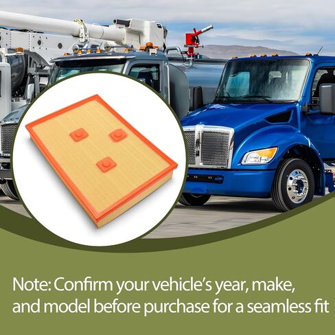 فلتر هواء المحرك D37-1046 متوافق مع شاحنات Peterbilt & Kenworth متوسطة التحمل يحل محل Paccar D371046, 21768AA in Kuwait