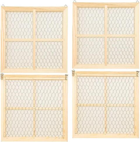 4 Pack Chicken Wire Wood Frame 12 x 12 Inches Unfinished Wooden Frame for photoes,Jewelry Crafting Project (Interior 10 x 10 in) in Kuwait