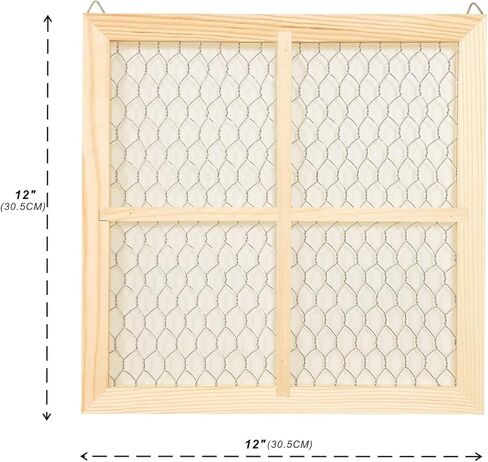 4 Pack Chicken Wire Wood Frame 12 x 12 Inches Unfinished Wooden Frame for photoes,Jewelry Crafting Project (Interior 10 x 10 in) in Kuwait
