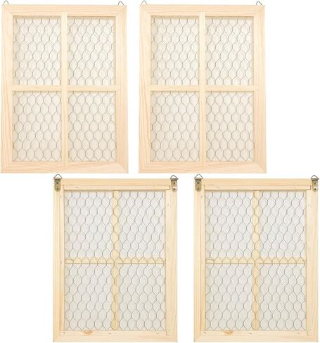 4 Pack Chicken Wire Wood Frame 12 x 12 Inches Unfinished Wooden Frame for photoes,Jewelry Crafting Project (Interior 10 x 10 in) in Kuwait