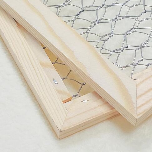 4 Pack Chicken Wire Wood Frame 12 x 12 Inches Unfinished Wooden Frame for photoes,Jewelry Crafting Project (Interior 10 x 10 in) in Kuwait