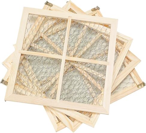4 Pack Chicken Wire Wood Frame 12 x 12 Inches Unfinished Wooden Frame for photoes,Jewelry Crafting Project (Interior 10 x 10 in) in Kuwait