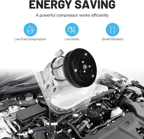 ILONPA New AC Air Conditioning Compressor with Clutch and Component Kit for Honda Odyssey 2005 2006 2007 V6 3.5L, for KT1962 in Kuwait