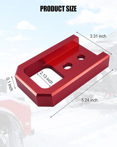خطافات السحب الأمامية تناسب Toyota Tacoma 2024-2026 4Runner 2025-2026 Land Cruiser 250 2024-2026، عبوتان باللون الأحمر T6061 خطافات سحب من سبائك الألومنيوم، ملحقات سحب مثبتة مباشرة in Kuwait
