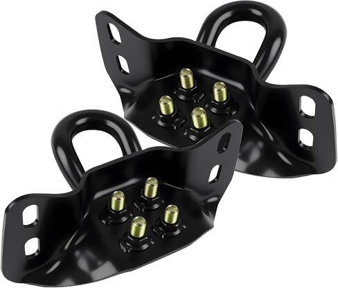 Front Bumper Tow Hooks:Compatible with 2017-2026 Ford Super Duty F250 F350 F450 F550,Part # HC3C17B804AB, BLACK in Saudi Arabia