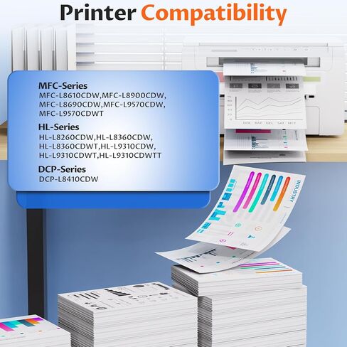 TN433 Toner Cartridge Set TN-433 for MFC-L8900CDW MFC-L8690CDW L8610CDW HL-L8360CDW Compatible for Brother TN 433 TN431 MFC L8900CDW MFC-L8690CDW MFC-L9570CDW HL-L9310CDW DCP-L8410CDW Printer,4 Pack in Saudi Arabia