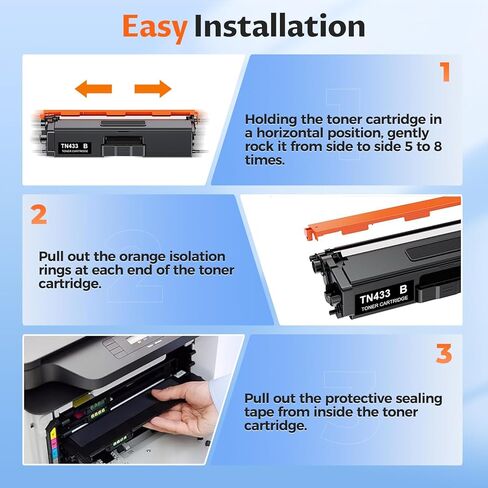 TN433 Toner Cartridge Set TN-433 for MFC-L8900CDW MFC-L8690CDW L8610CDW HL-L8360CDW Compatible for Brother TN 433 TN431 MFC L8900CDW MFC-L8690CDW MFC-L9570CDW HL-L9310CDW DCP-L8410CDW Printer,4 Pack in Saudi Arabia