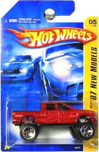 Hot Wheels 2007 New Models #5 Dodge Ram Red 1500 #2007-5 Collectible Collector Car in Kuwait