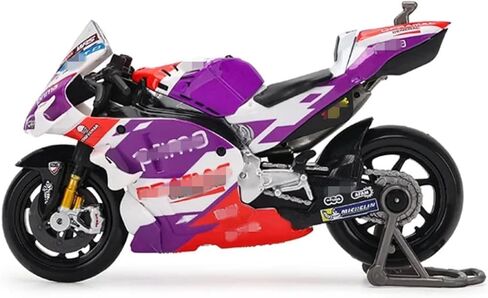 HTLNUZD 1:18 2022 Racing Motorcycle Car # 5 Zarco Licensed Simulation for Ducati-Pramac Alloy Die Cast Adult Vehicle Model Collection in Kuwait