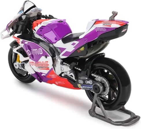 HTLNUZD 1:18 2022 Racing Motorcycle Car # 5 Zarco Licensed Simulation for Ducati-Pramac Alloy Die Cast Adult Vehicle Model Collection in Kuwait