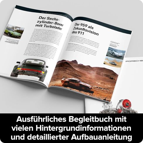 Franzis 67224 Porsche 911 boxer engine facelift, faithful engine kit of the classic, air-cooled 6-cylinder engine in scale 1:4, including sound module, instructions and 86-page accompanying book in Saudi Arabia