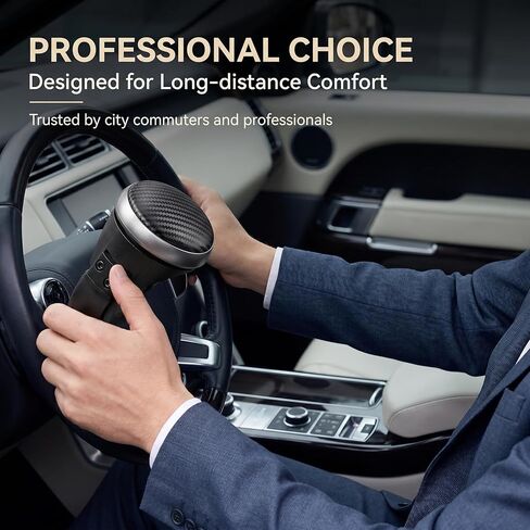 1 PC Steering Wheel Knob, 360-degree Rotating Silicone Anti-slip Spinner, Ball Bearing Power Assist Handle, Universal for Most Cars, Trucks, SUVs (Black) in Saudi Arabia