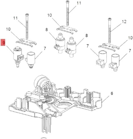 Transmission Solenoid Compatible With W203 W211 W463 Replacement For 2402770100 2402701700 1402770435 52108314ab in Kuwait