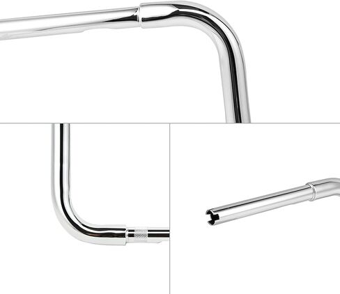 XMTMOTO 16 inches Rise 1-1/4 inches Ape Hanger Handlebar fits for Harley-Davidson FLST, FXST, Sportster XL(including Throttle-by-wire models, and any Custom Application), XMT-BJ4484-NEW-1 in Kuwait