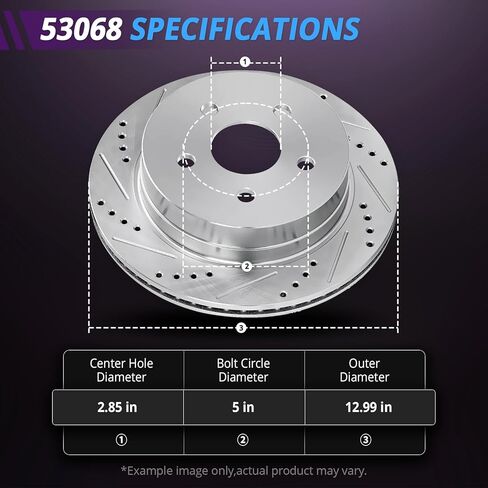 12.99" Front and 12.91" Rear Brake Kit Replacement for Dodge Journey Grand Caravan 2012 2013 2014 2015 2016 2017 2018 2019 2020, Rotors and Brake Pads Front and Rear, Drilled Slotted Brakes in Kuwait