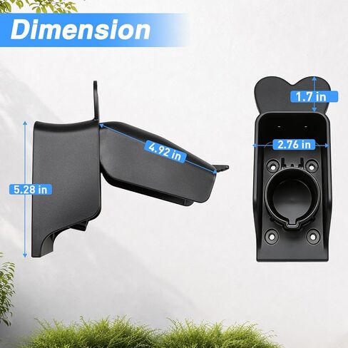 EV Charger Holster Dock, EV Charger Holder Wall Mount Kit Compatible with SAE J1772 Connector, EV Charger Cable Holder for Electric Vehicles in Saudi Arabia