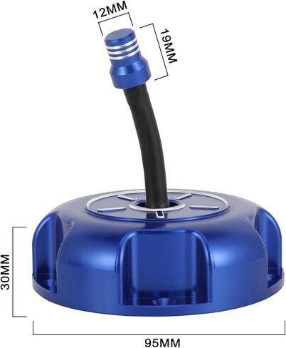 ATV Gas Cap CNC for YFZ 450 YFZ450R 2009-2025 YFZ450 2004-2009 2012-2013 YFZ450X 2009-2011 Blue,Aluminum Venting Solid CNC-Machined Aluminum Built-In One-Way Vent Leak-Proof Flexible Gasket in Kuwait