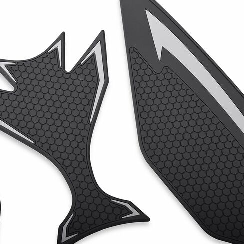 Motorcycle Tank Grip Protector Pads, Anti-Slip Honeycomb Design, Compatible with Suitable for Kawasaki Ninja 650 2017-2024 Z650 2019-2024 (gray) in Saudi Arabia