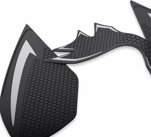 Motorcycle Tank Grip Protector Pads, Anti-Slip Honeycomb Design, Compatible with Suitable for Kawasaki Ninja 650 2017-2024 Z650 2019-2024 (gray) in Saudi Arabia