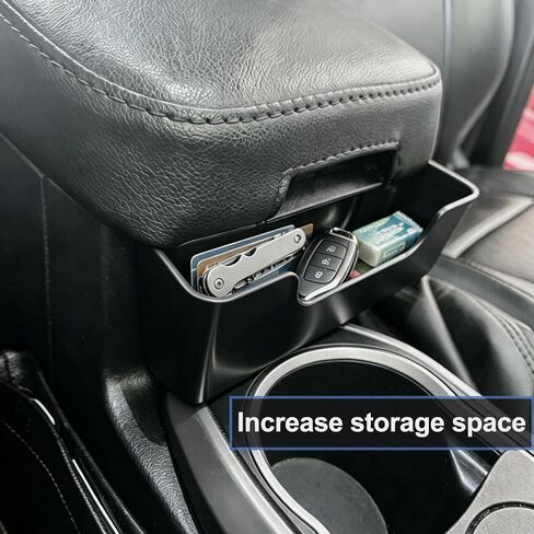 JKCOVER Center Console Hanging Box Compatible with 2016-2023 Toyota Tacoma Interior Accessories Armrest Storage Organizer Tray, Capacity Durable ABS Plastic in Kuwait