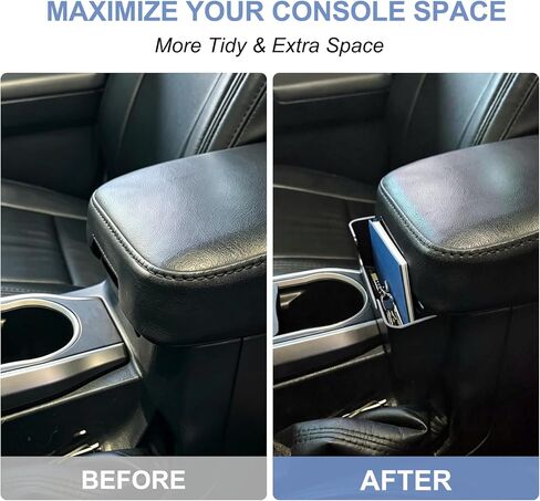 JKCOVER Center Console Hanging Box Compatible with 2016-2023 Toyota Tacoma Interior Accessories Armrest Storage Organizer Tray, Capacity Durable ABS Plastic in Kuwait