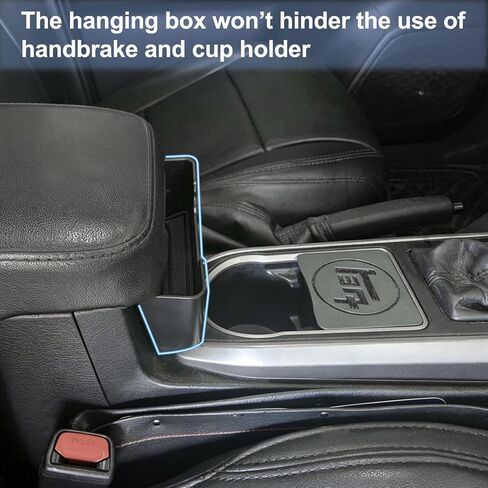 JKCOVER Center Console Hanging Box Compatible with 2016-2023 Toyota Tacoma Interior Accessories Armrest Storage Organizer Tray, Capacity Durable ABS Plastic in Kuwait