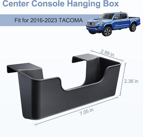 JKCOVER Center Console Hanging Box Compatible with 2016-2023 Toyota Tacoma Interior Accessories Armrest Storage Organizer Tray, Capacity Durable ABS Plastic in Kuwait