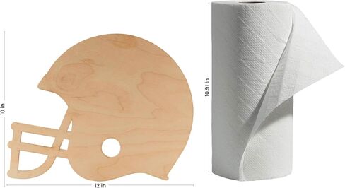 Wood Football Helmet Cutouts 12-inch, Pack of 2 Football Crafts to Paint, Football Helmet Centerpiece for Party Décor, by Woodpeckers in Kuwait