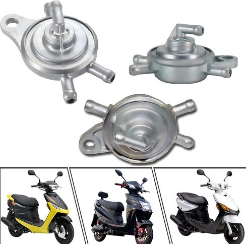 Vacuum Fuel Pump Petcock for Chinese GY6 49cc 50cc 70cc 90cc 110cc 125cc 150cc 139QMB 152QMI 157QMJ 4 Stroke Roketa Sunl Taotao Chinese ATV Scooter Go-Kart 4 Wheelers Dune Buggies in Kuwait