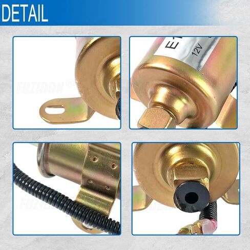 E11015 Electric Fuel Pump for Onan 5500 5.5KW RV Generator - 304 Stainless Steel Housing - Fits HGJAB Series & Cummins EVAP - Replaces A029F887, 149-2620 in Saudi Arabia