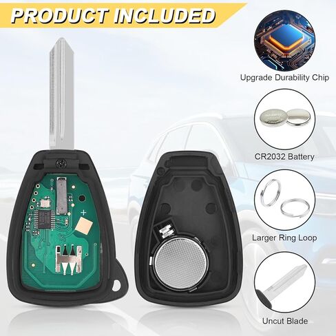 Vurkcy Key Fob Replacement for 2004-2007 Chrysler Caravan& Grand Caravan Town Country/ 04-08 Pacifica/ 05-07 Liberty Car Keyless Entry Remote Control, OHT692427AA OHT692713AA, 4-Btn in Kuwait