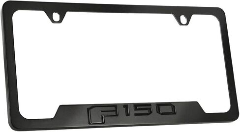إطار ترخيص شركة Ford F 150 إطار لوحة ترخيص معدني بنمط أسود in Kuwait