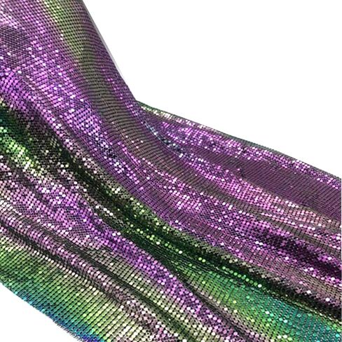 Sparkly Metal Mesh Fabric, 45 x 150 cm, Chainmail Jewelry Dress Craft Bag Making (Golden) in Saudi Arabia