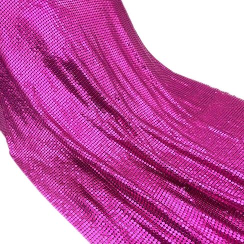 Sparkly Metal Mesh Fabric, 45 x 150 cm, Chainmail Jewelry Dress Craft Bag Making (Golden) in Saudi Arabia