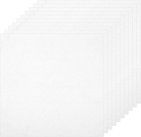 10 PCS Embroidery Cloth, Embroidery Cloth Fabric, 9.8 * 9.8inch EmbroideryFabric Squares, Pre-Cut WhiteFabric for Hand Sewing Clothes, Garment and DIY Craft in Saudi Arabia
