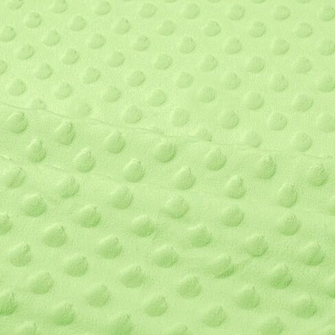 1 Yard Light Blue Minky Dot Fabric by The Yard, Soft Plush Fleece, Cuddle Dimple Dot for Sewing Baby Blankets, Pillow Covers & Crafts (1 Yard, Light Blue) in Kuwait