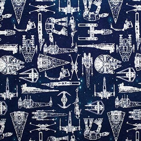 Star Wars Blue Galaxy Premium Quality 100% Cotton Sold by 1/2 of a Yard. in Saudi Arabia