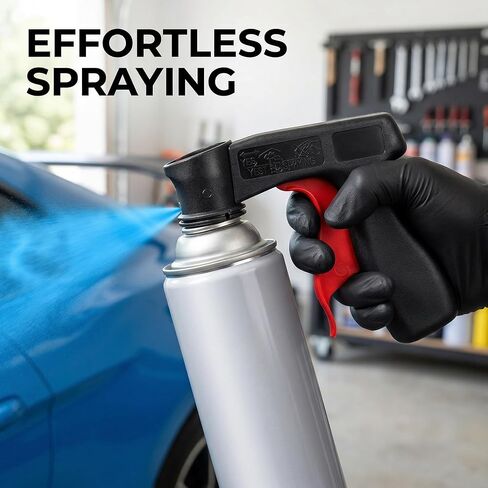 Spray Paint Assist Handle, 1pc Ergonomic Full Grip Paint Gun Universal Professional Spray Can Trigger Handle Automotive Aerosol Can Nozzle Tool for Wall Painting Furniture DIY and Car Maintenance in Kuwait