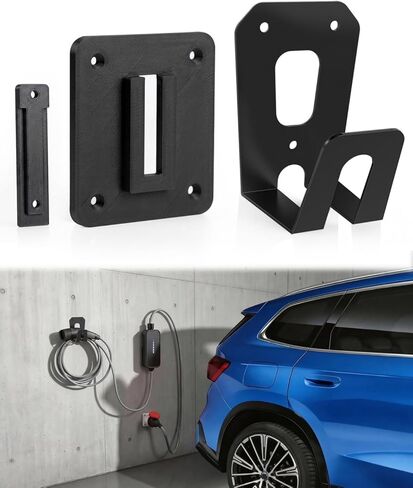 Wall Mount Organizer Kit for BMW Flexible Fast Charger 2.0, 3-Piece Garage Charger Holder with Cable Management, PETG + Metal Support, Charger Not Included in Kuwait