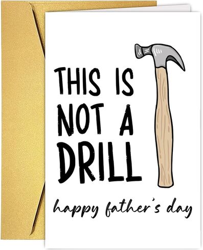 RUALOVE Funny Daddy Snack Father's Day Card for Dad Stepdad, Humorous Fathers Day Cards Gift from Son Daughter Kids, Hilarious Happy Dad Birthday Card for Him in Saudi Arabia