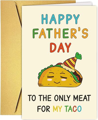 RUALOVE Funny Daddy Snack Father's Day Card for Dad Stepdad, Humorous Fathers Day Cards Gift from Son Daughter Kids, Hilarious Happy Dad Birthday Card for Him in Saudi Arabia
