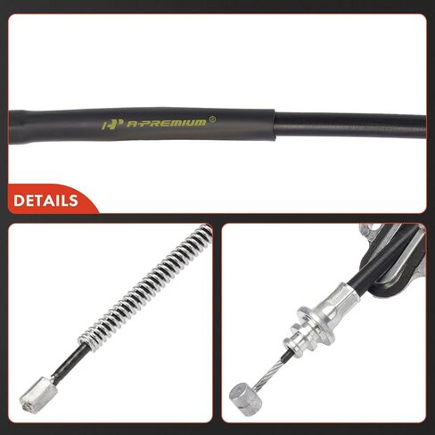 A-Premium Rear Passenger Side Parking Brake Cable Assembly Compatible with Toyota Models: Camry 2007/2010-2011, Manual Transmission - Replace# 4642006090 in Kuwait