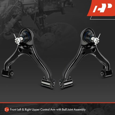 A-Premium 2 x Front Upper Control Arms, with Ball Joint & Bushing, Compatible with Toyota Tacoma 2005-2015, RWD Only in Kuwait