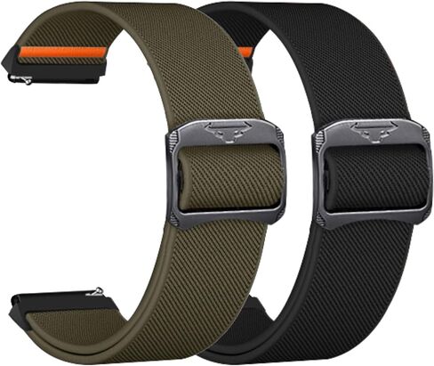 20mm Adjustable Elastic Band Compatible with Samsung Galaxy Watch 6 5 4/Galaxy Watch 6 4 Classic/Galaxy Watch 5 Pro/Galaxy watch 3 41mm Quick Release Stretchy Nylon Replacement Sports Straps in Saudi Arabia